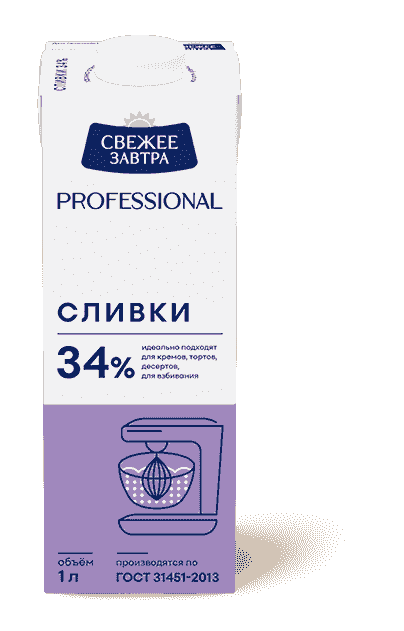 Сливки 34%