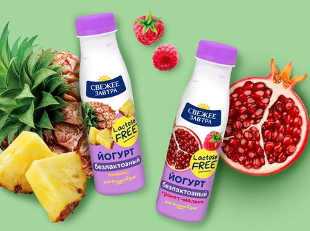 Новинка! Питьевые безлактозные йогурты с фруктами