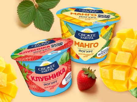 Новинка! Густые йогурты с фруктами и ягодами «Свежее Завтра»