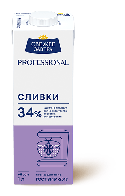 Сливки 34%